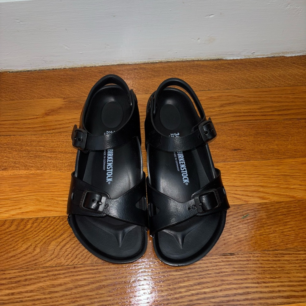 Birkenstock Black Sandals Comfortable Slip-On Design